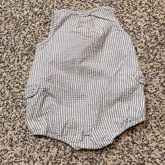 Jacadi Baby Boy Bundle Size 3 Months Seersucker Bubble Onesie Gingham Jon-Jon - Picture 5 of 10